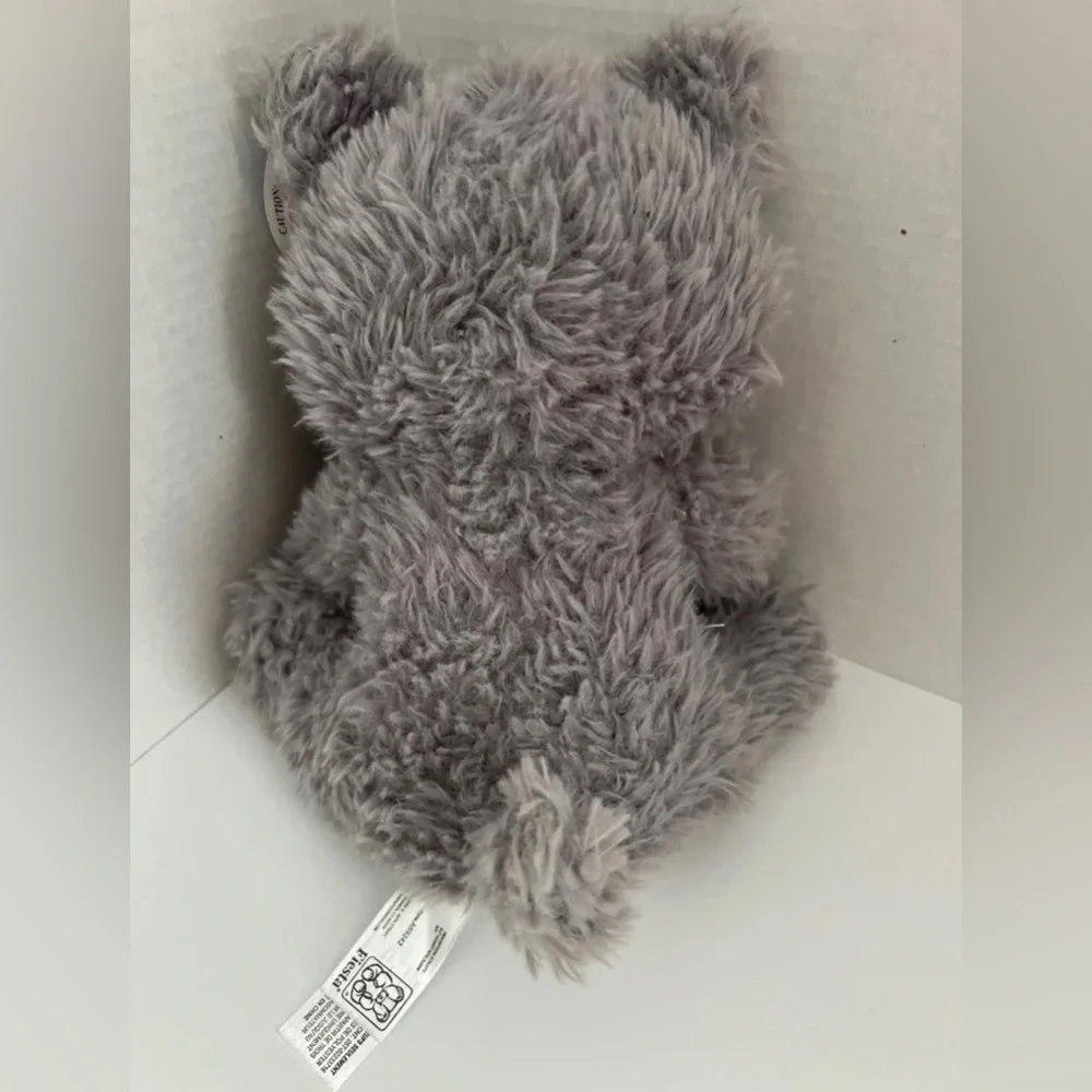 Wolf, Walter Scruffy Plush By Fiesta Gray White Polyester Fibers NWT